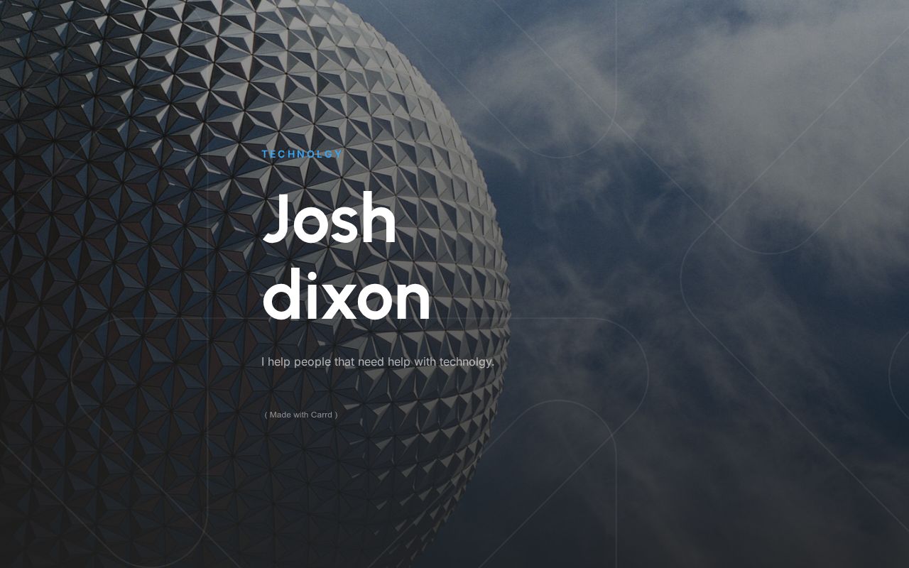 Carrd profile picture for @josh67